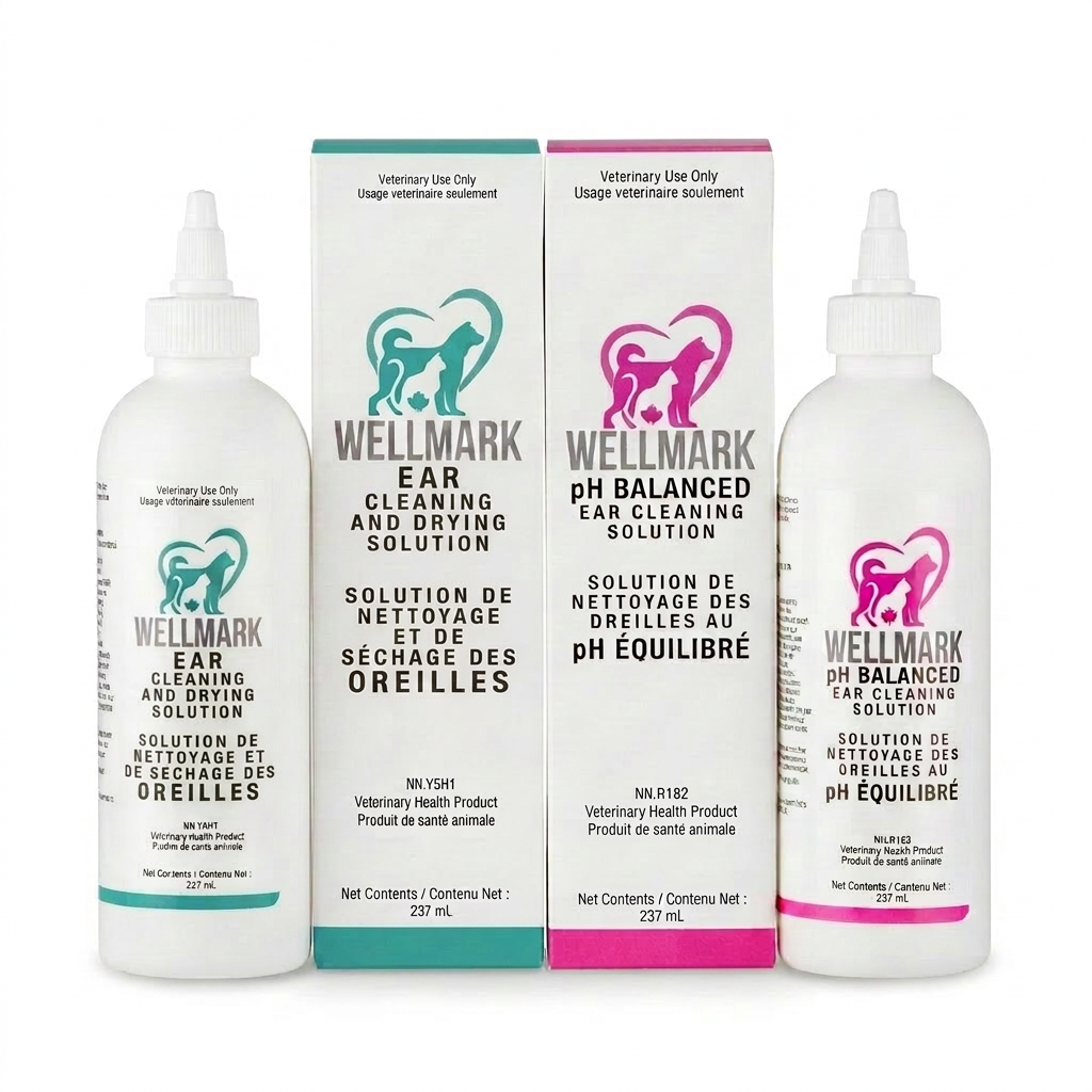 Curated visual reference: Picture Idea: Wellmark Vet Grade Ear Health Products For Dogs Cats